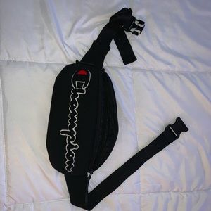 BLACK CHAMPION FANNY PACK!!